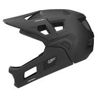 Removable chin BMX off-road downhill bike helmet