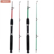 OKHALLO Fishing Rod, 107g Lure Weight 2 Sections Spinning Rod, High Quality 1.0m Length Carbon Trave