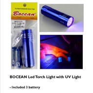 BOCEAN LED TORCH LIGHT WITH UV LIGHT