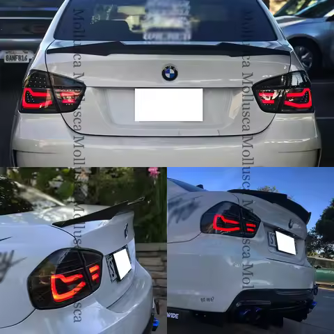 For BMW 3 Series E90 4Door/E90 M3 M4 Style Carbon fiber Rear Spoiler Trunk wing 2004-2011 FRP honeyc