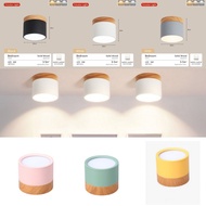 Ceiling Light Nordic LEDTricolor Downlight Balcony Aisle light Bedroom Ceiling Light For Living room