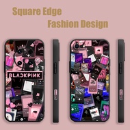 Casing For iPhone 15 Pro Max 16 PRO MAX 16e Blackpink Album Cover Collage WMS04 Phone Case Square Ed