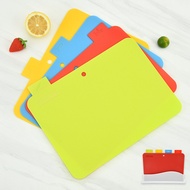 4 Colors Household Classification Cutting Board PP Cutting Board Outdoor Portable Classification Cut