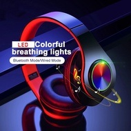 🔰 FLASH SALE &gt; B39 Wireless Headset Bluetooth 5.0 Colorful LED Bass Stereo Wireless Headphones Ove-Ear Headphones