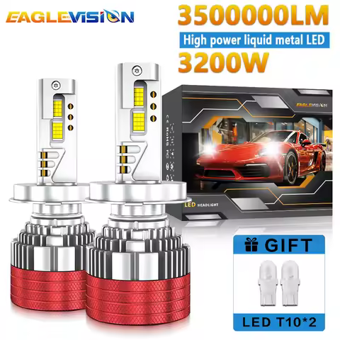 EAGLEVISION LED Lighthouse Vehicle 3200W High Power Projector Headlight Canbus 12v 24v HB3 HB4 9012