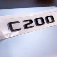 C200 尾標｜AMG 數字標 亮銀 亮黑 霧黑 現貨 賓士車標 車貼 205 w206 改裝 benz 立體標 abs