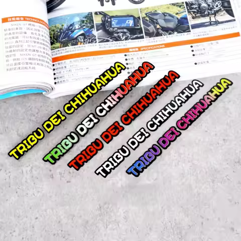 TRIBU DEI CHIHUAHUA Motorcycle Decals Helmet Visor Stickers Lens Decoration for SHOIE KYT HJC Shark 