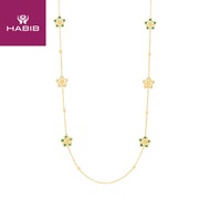 HABIB Oro Italia 916 Yellow Gold Necklace GC29180123(MULTI)