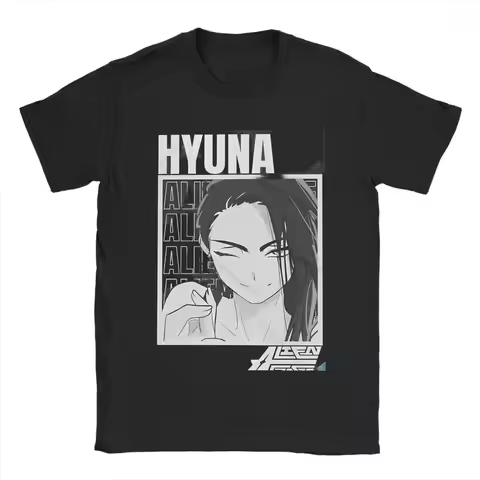 Hyuna Alien stage T-Shirt Beach Anime Japanese Manga T Shirts For Mens Casual Tee Shirt Short-Sleeve