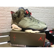 Hot sale Travis Scott x Air Jordan 6 Retro Cactus Jack Green AJ6 Basketball shoes CN1084-200