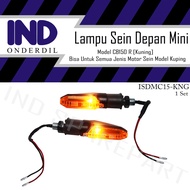 Lampu Sen Ritting-Riting-Retting-Reting Sign Depan-Belakang Mini Kuning Model CB 150 R-150R Universa