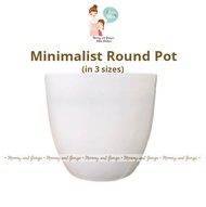 Minimalist Round Pot | Plastic Pots for Plants Big Size