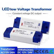 1pcs 36W LED Driver Transformer 110-240VAC to DC 12V/24V 100W Switching Power Supply for Lights Strips