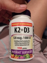 Webber Naturals K2+D3 110粒裝