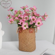 Dualswish 5 Head Magnolia Artificial Orchid Bouquet Home Decoration Flower Photography Props Wedding