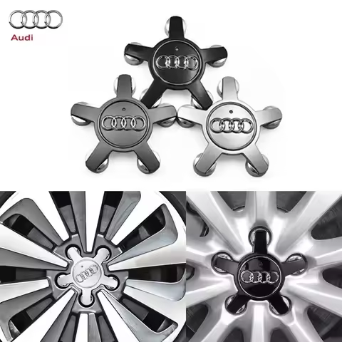 2025 4pcs 135mm Car Wheel Center Cap Hub Covers Badge 4F0601165 4F0601165N For Audi A3 A4 A5 A6 A7 A