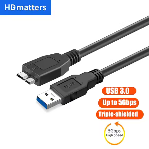 USB 3.0 to Micro B cable for Western Digital,Toshiba,Lacie,Seagate External Hard Drive Cable Micro U