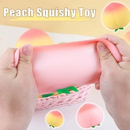Peach Squishy Ibloom Stress Toy Cute Hand Pinch Vent Toy for Student Office Daily Relax