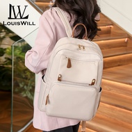 【A SHACK】 LouisWill Backpack Women Shoulder Bag Waterproof Oxford Cloth Backpack Large Capacity Back