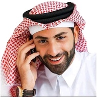 EGAL ARABIAN HEADBAN DAN SERBAN HITAM PUTIH  MERAH.