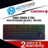 CHERRY G80‐3000 S TKL RGB KEYBOARD (BLACK) - MX RED - G80‐3831LYAEU‐2