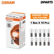 Osram Bulb 7528 12V 21/5W x 10 Pcs 1016 Brake Light Bulb