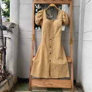 2hand plaid dress, waist 56 to 68cm, length 90cm, code 287