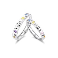 Mori Series High-End Ring Original Ring Pair Ring Sterling Silver Cute Fun Adjustable s999 Wholesale