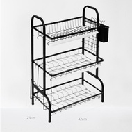 Narita Dish Rack 3-tier STAINLESS STEEL Storage Rack Dish Dryer Bowl/Kitchen Sink Dish Rack