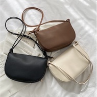 Kstyle Women Fashion Korean Premium PU Leather Simple Smooth Sling Bag Shoulder Bag Crossbody Handba