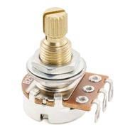 Musiclily Pro B25K Mini Pot Brass Metric Split Standard Shaft 9.5mm Linear Taper Potentiometer for A