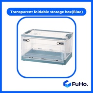 🇸🇬READY STOCK🇸🇬 FuHo Transparent Storage Box | Stackable Box | Collapsible Box |  Collapsible Cabine