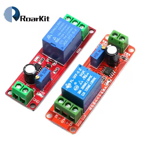 1Pcs NE555 Timer Switch Adjustable Module Time Delay Relay Module DC 5V / 12V Monostable Shield Powe