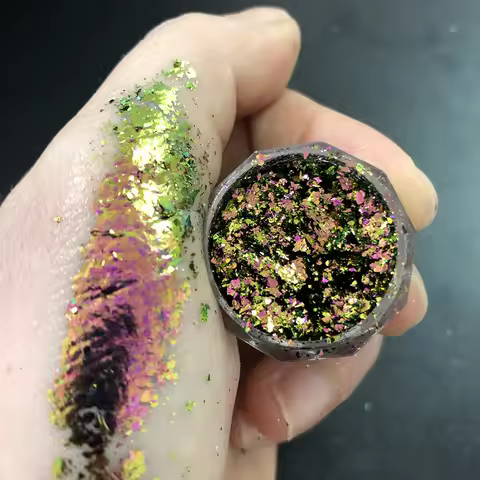 Net 0.2g Chameleon Nail Flakes Opal Flakes Irregular Foil Glitter Powder Resin Filling Fire Chameleo