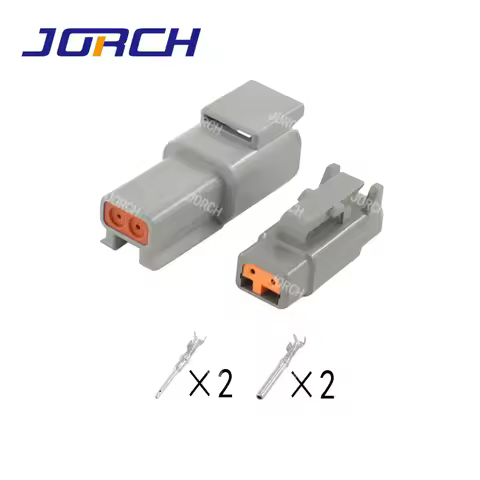10 Sets Deutsch DTM 2Pin DTM06-2S/ATM06-2S DTM04-2P/ATM04-2P Waterproof Electrical Connector Inlet A