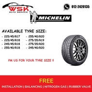 MICHELIN PILOT SPORT 4 ZP (  RUNFLAT TYRE )  ( 17'' 18'' 19'' 20'' ) INCH   OFFER OFFER !!! ( FREE I