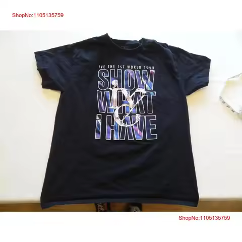 IVE I Show What Have First World Tour T Shirt K POP Concert vintage Washed Breathable Versatile Styl