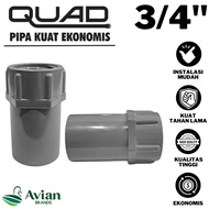 QUAD SOCK DRAT DALAM 3/4 AW INCH QUAD SDD 3/4 AW INCH SAMBUNGAN LURUS DRAT DALAM 3/4 INCH QUAD VALVE