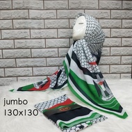hijab jilbab denay palestina jumbo uk 130x130 voal motif jumbo