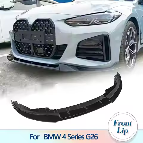 Front Bumper Splitter Lip Diffuser For BMW 4 Series G26 420i 430i Gran Coupe 4Doors 2021-2024 Front 