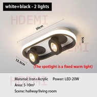 3 Colors LED Ceiling Light Corridor Spotlight Modern Living Room Atmosphere Light 2/3/4 Heads Indoor