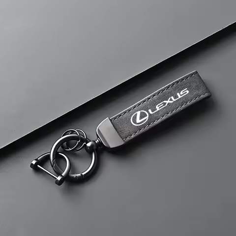 Leather Car Logo Keychain Key Chains Rings Pendant For Lexus GS F Sport 350 Ct200h Uvx 250h Nx 300h