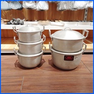 ◱ ❏ ◙ Kaldero Ordinary Body Double Handle Aluminum 6 different sizes thick built Pares Kaldero