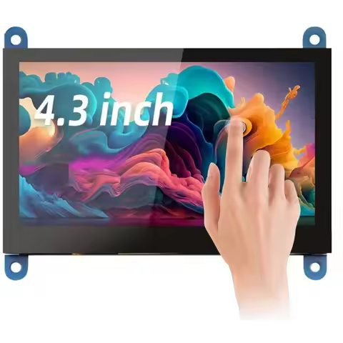 For Raspberry Pi Compatible 4.3 Inch LCD Display 800X480 Capacitive Touch Screen Works 5 4B 3B 3B 2B