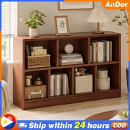 Wooden 2-Tier Bookshelf Books Toy Organizer Bookcase 5-Cube Storage Shelf Storage Cabinet