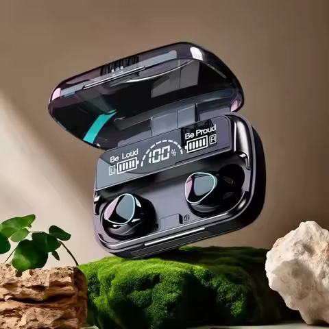 TWS M10 Wireless Bluetooth Headphones LED Display 3500mah Charging Box 9D Stereo In-Ear Sports Water