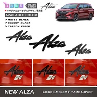 Awesome2u Perodua New Alza 2022-2023 Logo Emblem Frame Cover ALZA Logo Badge Garnish Accessories
