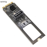 NVME to Dual SATA Riser Card M.2 NVME TO SATA3.0 6G Controller M.2 Key-M PCIE NVME to SATA Hard Disk