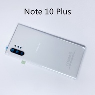 สำหรับ Samsung Galaxy Note 10 NOTE10+ Plus ฝาหลังแบตเตอรี่ด้านหลังกระจกกรณี