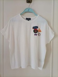Northern Truck White T-shirt with Patches - Size M